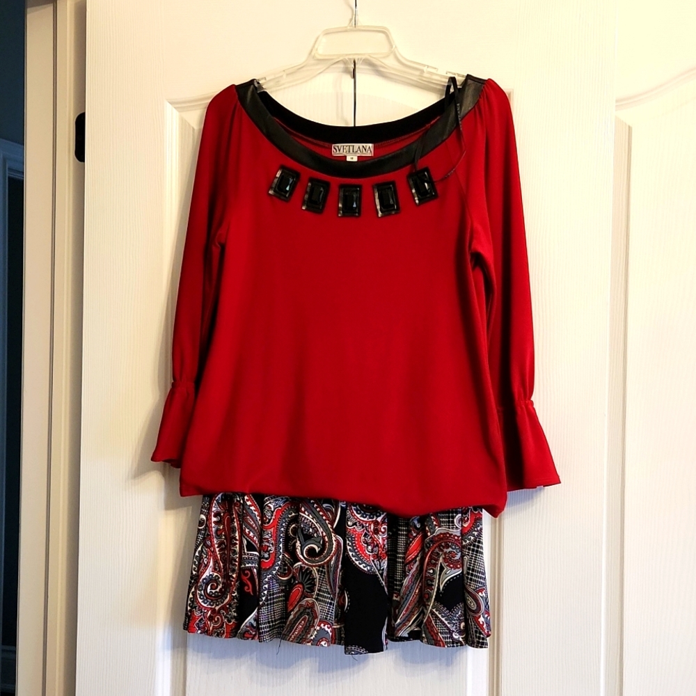 Svetlana matching skirt and blouse outfit